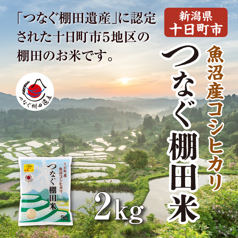 令和7年産つなぐ棚田米（白米）2kg｜池谷・入山